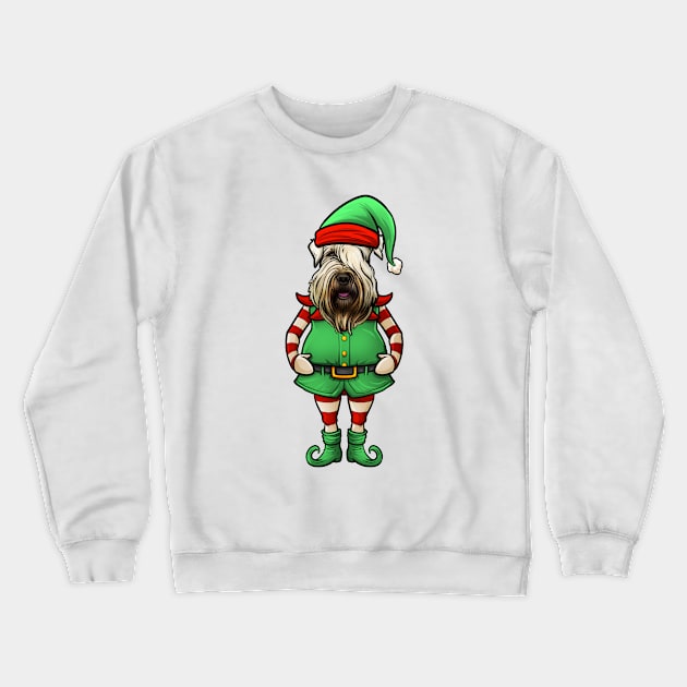 Wheaten Terrier Christmas Elf Crewneck Sweatshirt by whyitsme